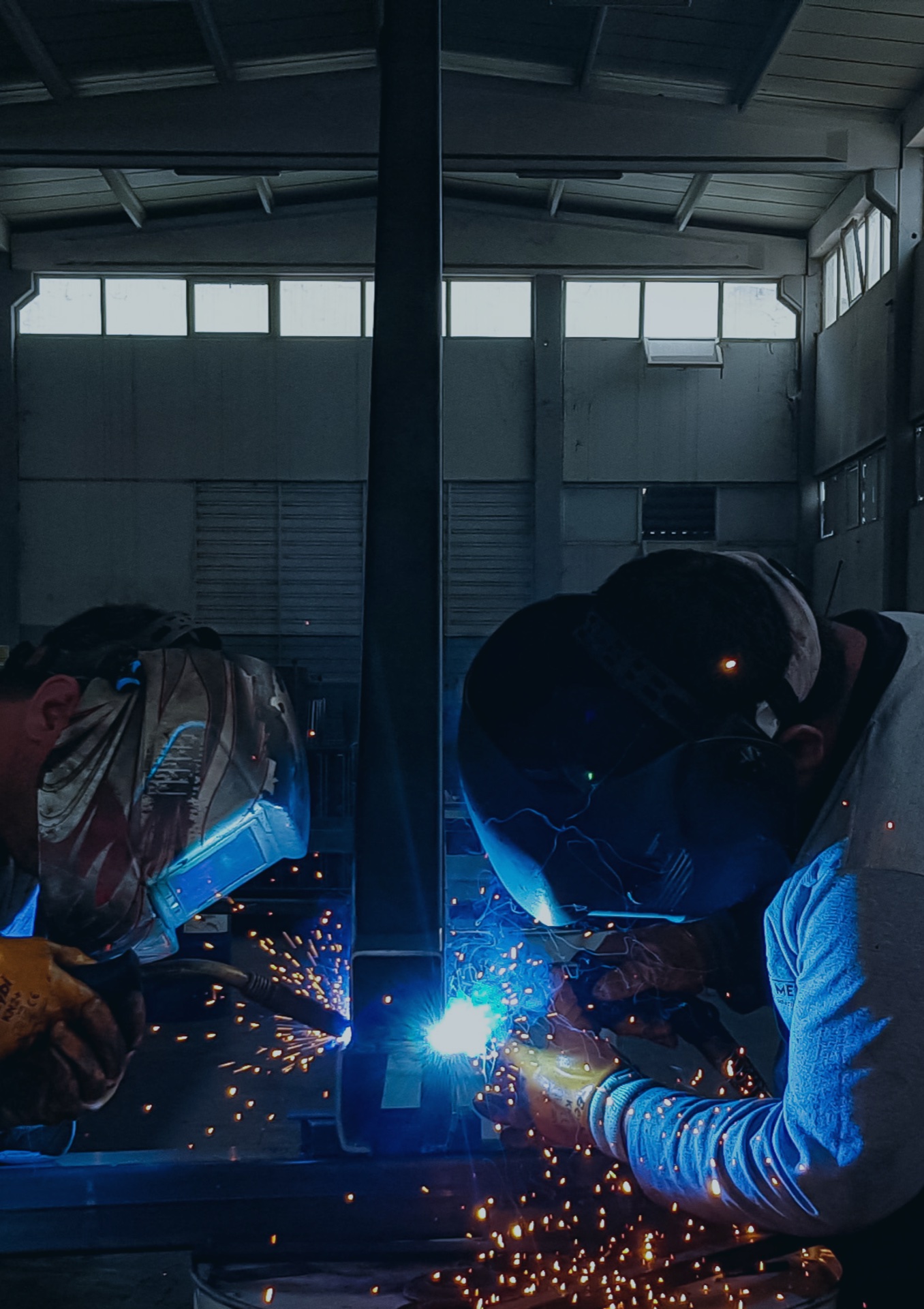 Welding in the workshop